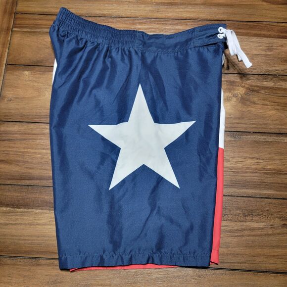 World Calhoun Swim Trunks Texas Flag "Texas" - Size Large - Picture 4 of 6